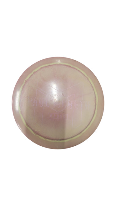 Vist Large View of Product Image Which is Used Discraft HADES MACBETH Disc Golf Driver Tan
