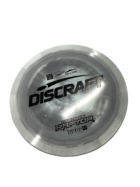 Vist Large View of Product Image Which is Used Discraft CAPTAIN RAPTOR Disc Golf Driver Grey