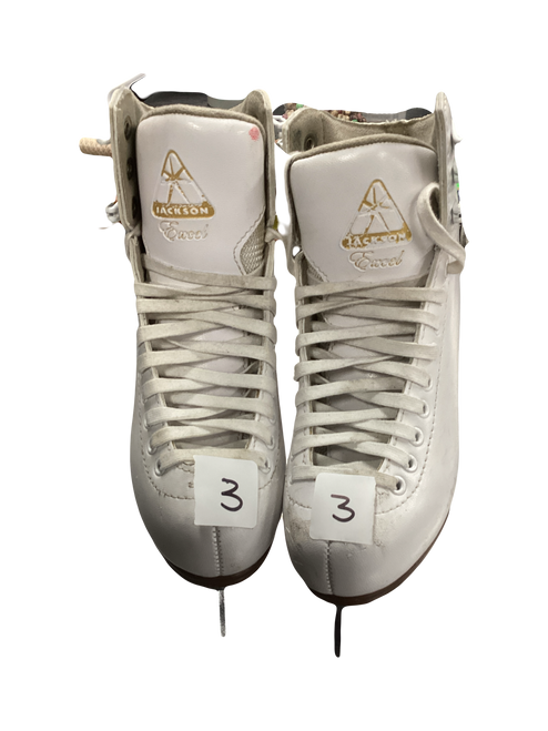 Vist Large View of Product Image Which is Used Jackson EXCEL Girls Figure Skate White Junior 03