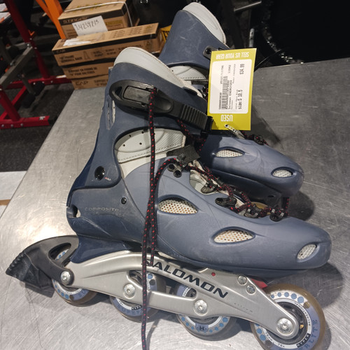 Vist Large View of Product Image Which is Used Salomon ENERGYZER Senior Rec Fitness Skates Navy Blue Senior 10.5