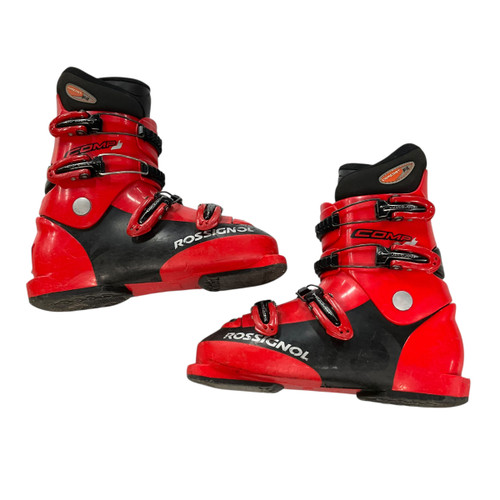 Vist Large View of Product Image Which is Used Rossignol COMP J Boys DH Ski Boot Red 255 MP - M07.5 - W08.5