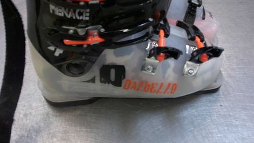 Vist Large View of Product Image Which is Used Dalbello MENANCE 4 Boys DH Ski Boot Orange 245 MP - M06.5 - W07.5