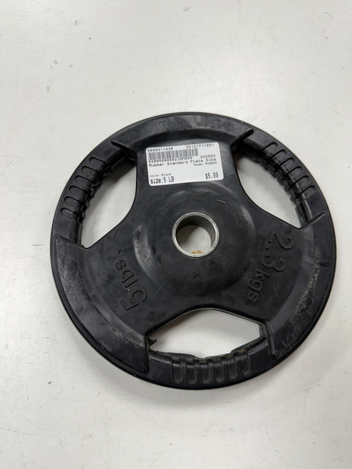 Vist Large View of Product Image Which is Used RUBBER Standard Plate (Each) Black 5 lb