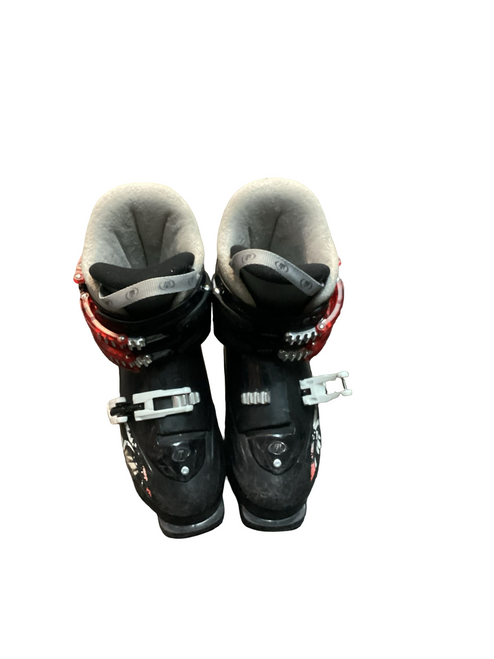 Vist Large View of Product Image Which is Used Tecnica R9 Boys DH Ski Boot Black 255 MP - M07.5 - W08.5