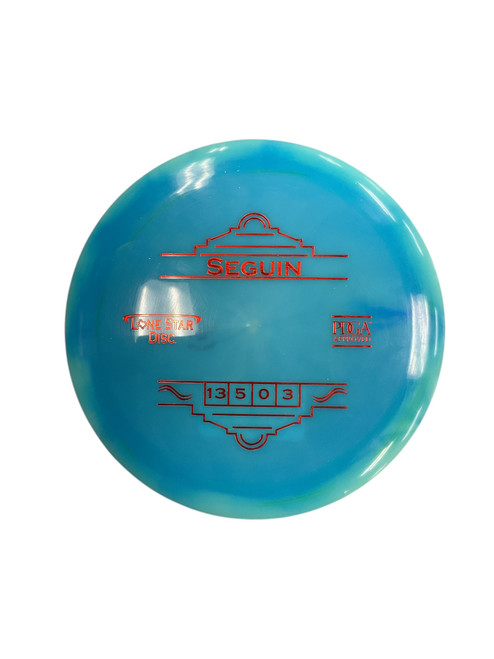 Vist Large View of Product Image Which is Used Lone Star Disc SEGUIN Disc Golf Driver Blue