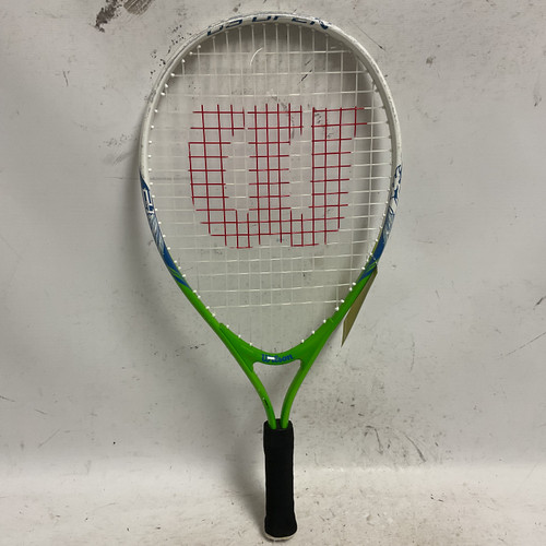 Vist Large View of Product Image Which is Used Wilson US OPEN Junior Tennis Racquet Green 21"