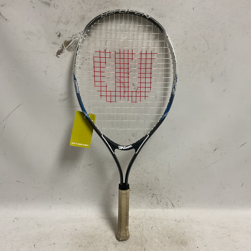 Vist Large View of Product Image Which is Used Wilson US OPEN Junior Tennis Racquet Grey 25"