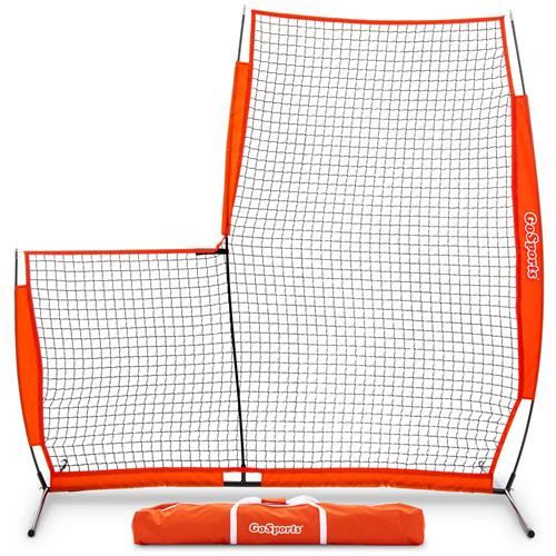 Vist Large View of Product Image Which is Used GO SPORTS 7' x 7' Baseball Pitching L-SCREEN - Like New 
