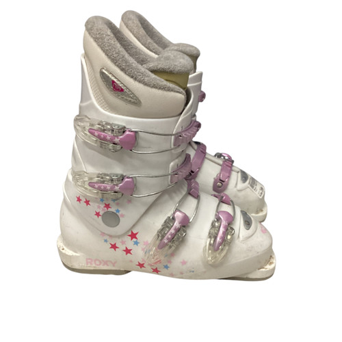 Vist Large View of Product Image Which is Used Roxy ROXY DH BOOT Girls DH Ski Boot White 235 MP - J05.5 - W06.5