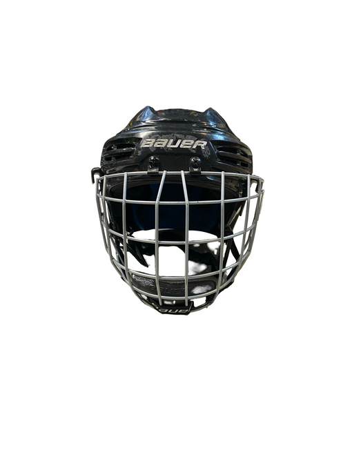 Vist Large View of Product Image Which is Used Bauer PRODIGY YTH Helmet Cage Combo Black XS/S