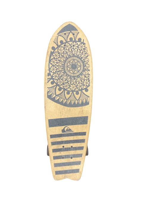 Vist Large View of Product Image Which is Used QUIKSILVER SURF SKATE Longboard Black Regular