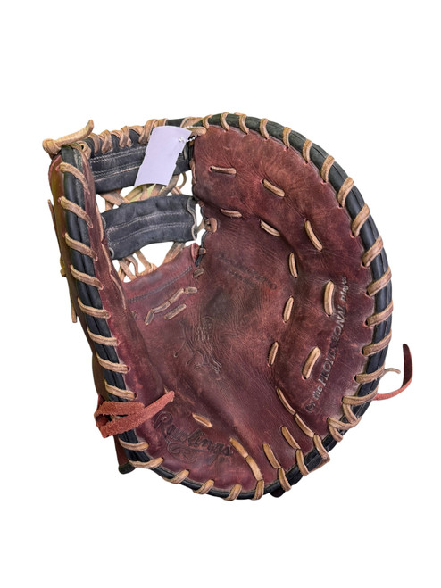 Vist Large View of Product Image Which is Used Rawlings HEART OF THE HIDE BB/SB First Base RH Throw Brown 12 3/4"