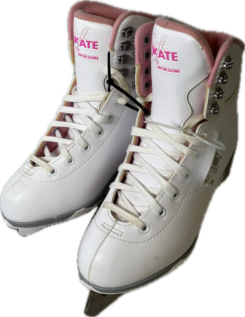 Vist Large View of Product Image Which is Used Jackson SOFT SKATE MARK I Girls Figure Skate White Junior 05
