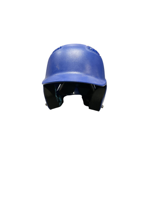 Vist Large View of Product Image Which is Used Easton BLUE BASEBALL HELMET Batting Helmet No Mask Royal Blue One Size