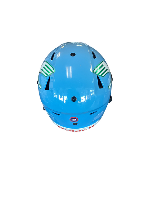 Vist Large View of Product Image Which is Used Riddell CAROLINA BLUE SPEED FLEX YTH LG FB Helmet Carolina Blue LG