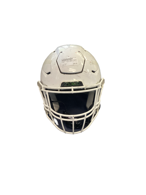 Vist Large View of Product Image Which is Used Riddell WHITE SPEED FLEX YTH LG FB Helmet White LG