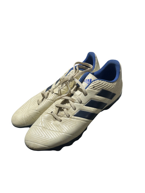 Vist Large View of Product Image Which is Used Adidas Soccer Cleats White Senior 10