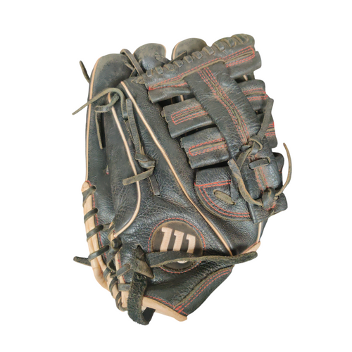 Vist Large View of Product Image Which is Used Wilson A05LB17125 Baseball Glove Right Hand Throw Black 12 1/2"