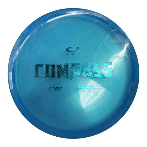 Vist Large View of Product Image Which is Used Latitude 64 OPTO COMPASS Disc Golf Mid Range Royal Blue 179g
