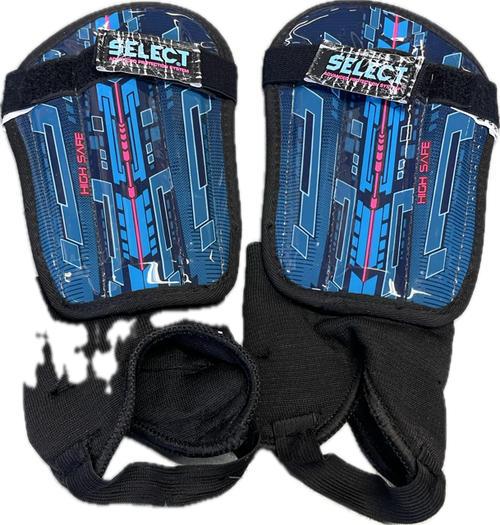 Vist Large View of Product Image Which is Used Soccer Shin Guards Junior Navy Blue Junior