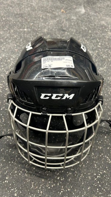Vist Large View of Product Image Which is Used CCM FL 40 Helmet Half Visor Combo Black MD