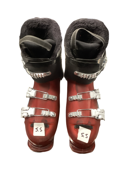 Vist Large View of Product Image Which is Used Salomon T3 Mens DH Ski Boot Red 235 MP - J05.5 - W06.5
