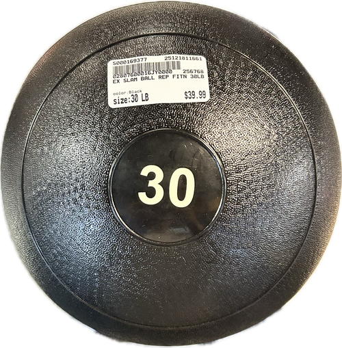 Vist Large View of Product Image Which is Used Slam Ball Black 30 lb