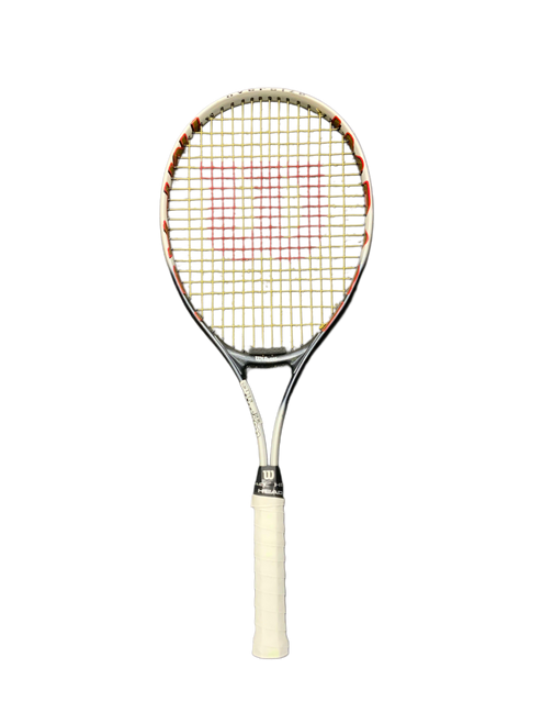 Vist Large View of Product Image Which is Used Wilson IMPACT Adult Tennis Racquet Grey 4 3/8"