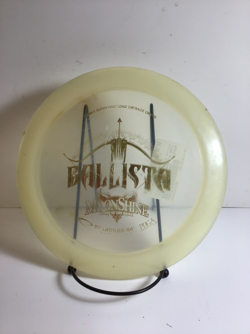 Vist Large View of Product Image Which is Used Latitude 64 MOONSHINE BALLISTA Disc Golf Driver White 175g