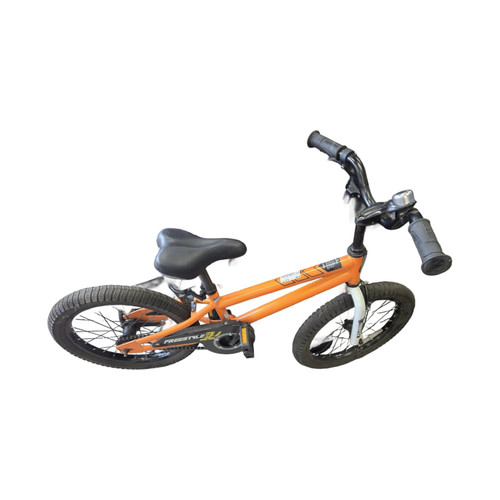 Vist Large View of Product Image Which is Used ROYAL BABY FREESTYLE 18IN BIKE Comfort Bike Boys Orange 18"