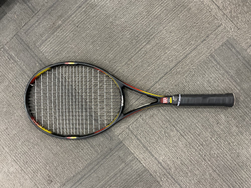 Vist Large View of Product Image Which is Used Wilson PROSTAFF CLASSIC 6.1 Adult Tennis Racquet Black Unknown