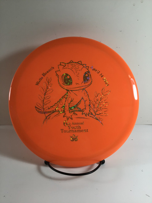 Vist Large View of Product Image Which is Used Dynamic Discs FUZION EMAC TRUTH Disc Golf Mid Range Orange 170g