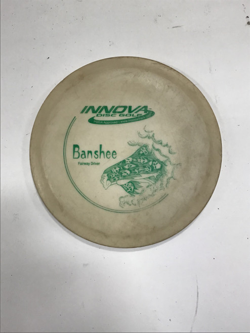 Vist Large View of Product Image Which is Used Innova DX BANSHEE Disc Golf Driver White 169g