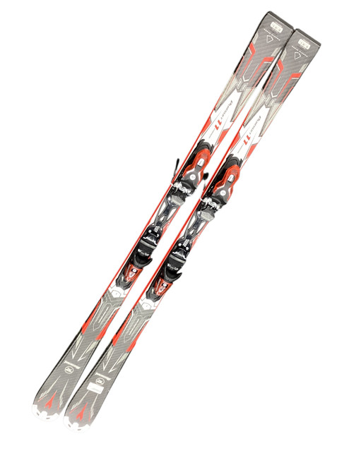Vist Large View of Product Image Which is Used Rossignol PURSUIT 11 CARBON Mens Downhill Ski/Binding Black 163 cm