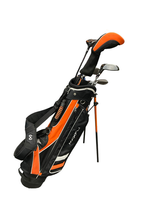 Vist Large View of Product Image Which is Used Maxfli VARSITY Jr Package Set RH Black 9 Piece