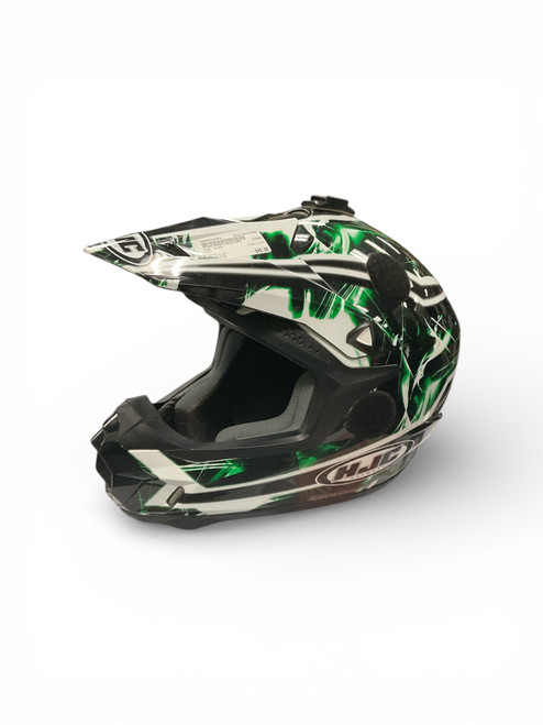 Vist Large View of Product Image Which is Used HJC CLX6 Adult Helmet Green LG