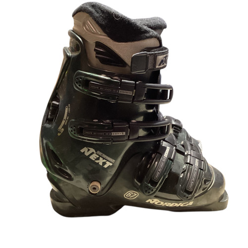 Vist Large View of Product Image Which is Used Nordica NEXT 67 Mens DH Ski Boot Black 250 MP - M07 - W08