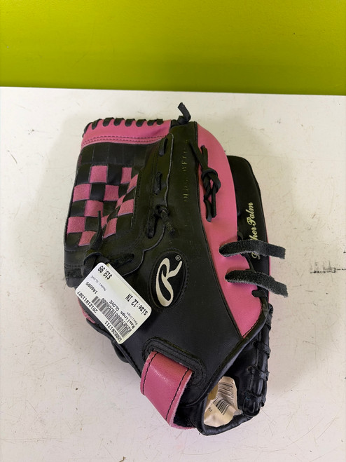 Vist Large View of Product Image Which is Used Rawlings GLOVE BB/SB Glove RH Throw None 12"