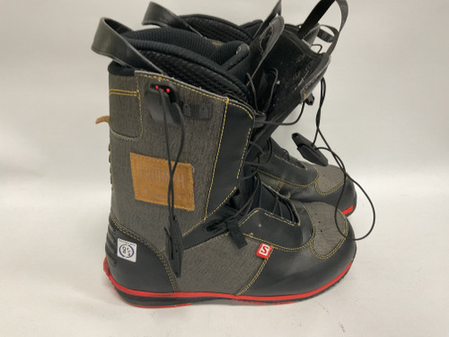 Vist Large View of Product Image Which is Used Salomon TRIUMPH JP WIDE Mens Snowboard Boots Black Senior 8.5