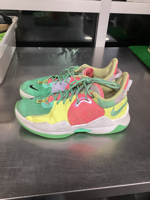 Vist Large View of Product Image Which is Used Nike Basketball Shoes M Lime Green Senior 9.5