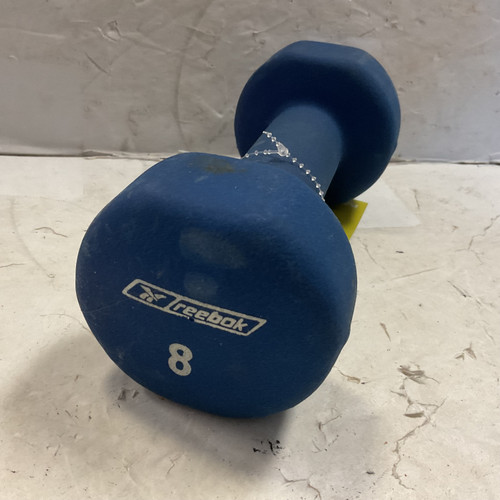 Vist Large View of Product Image Which is Used Reebok Hex Dumbbell Royal Blue 8 lb