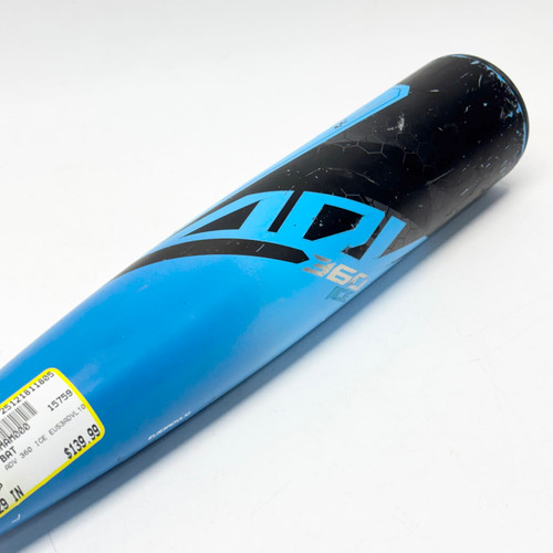Vist Large View of Product Image Which is Used Easton ADV 360 ICE EUS3ADVL10 BB/SB USA 2 5/8 Bat 29"