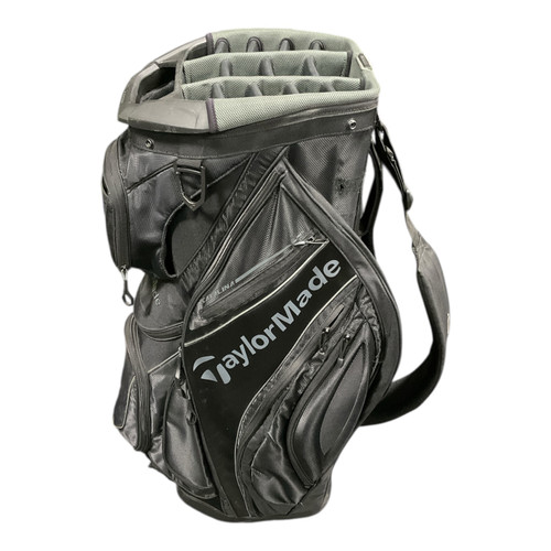 Vist Large View of Product Image Which is Used Taylormade 14 WAY BLACK CART BAG Mens Cart Bag Black
