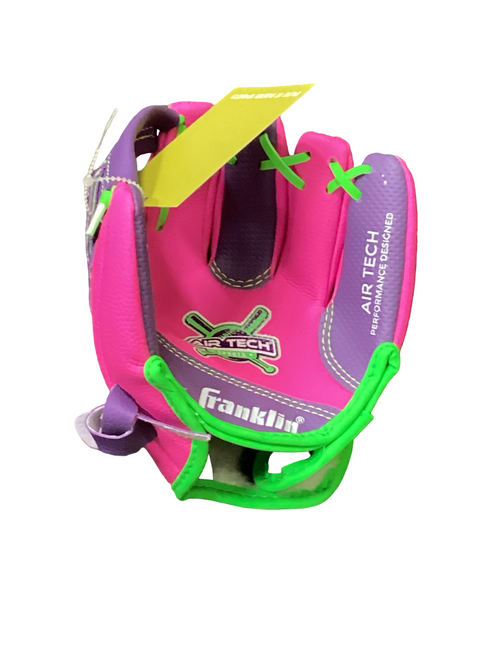 Vist Large View of Product Image Which is Used Franklin AIR TECH BB/SB Glove RH Throw Pink 8"