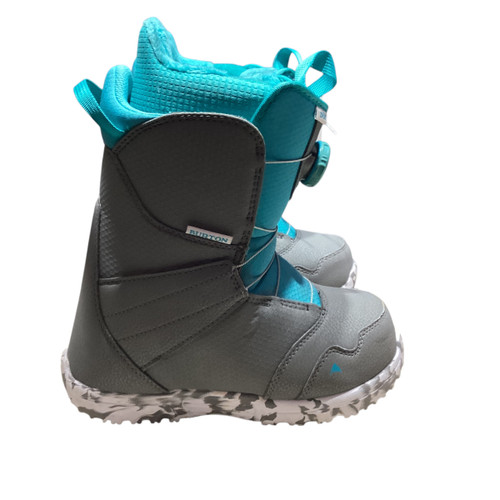 Vist Large View of Product Image Which is Used Burton ZIPLINE BOA Boys Snowboard Boots Grey Junior 05