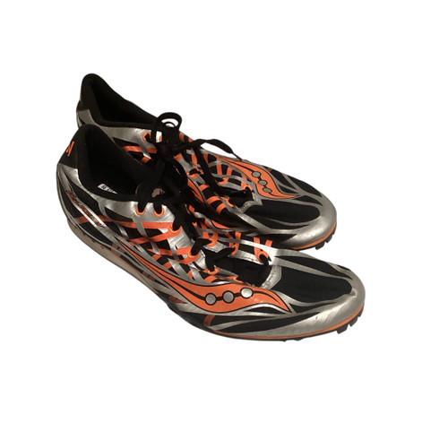 Vist Large View of Product Image Which is Used Saucony Track & Field Cleats Adult Black Senior 11.5