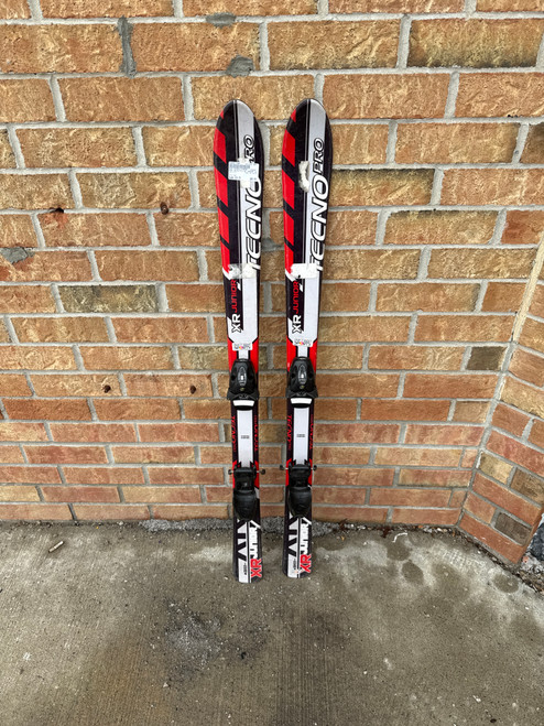 Vist Large View of Product Image Which is Used Tecno Pro XR JUNIOR Boys DH Ski/Binding Red 120 cm