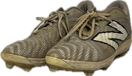 Vist Large View of Product Image Which is Used New Balance FUELCELL BB/SB Cleats Grey Senior 11.5