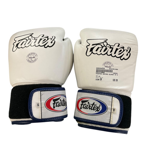 Vist Large View of Product Image Which is Used Boxing Gloves White Senior