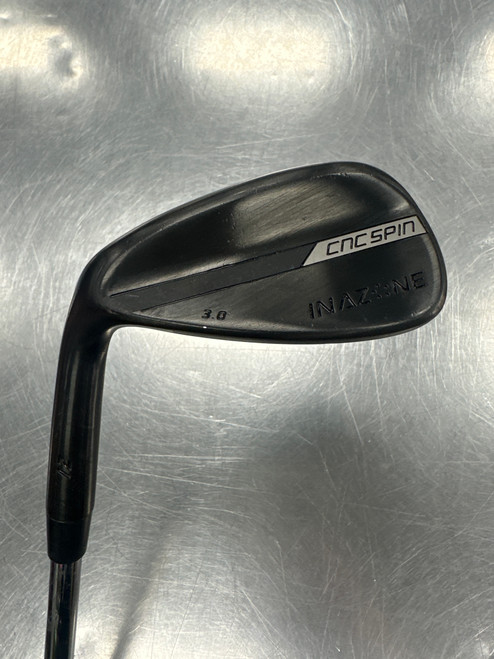 Vist Large View of Product Image Which is Used INAZONE CNC SPIN BLACK Golf Wedge Mens LH 50 Degree
